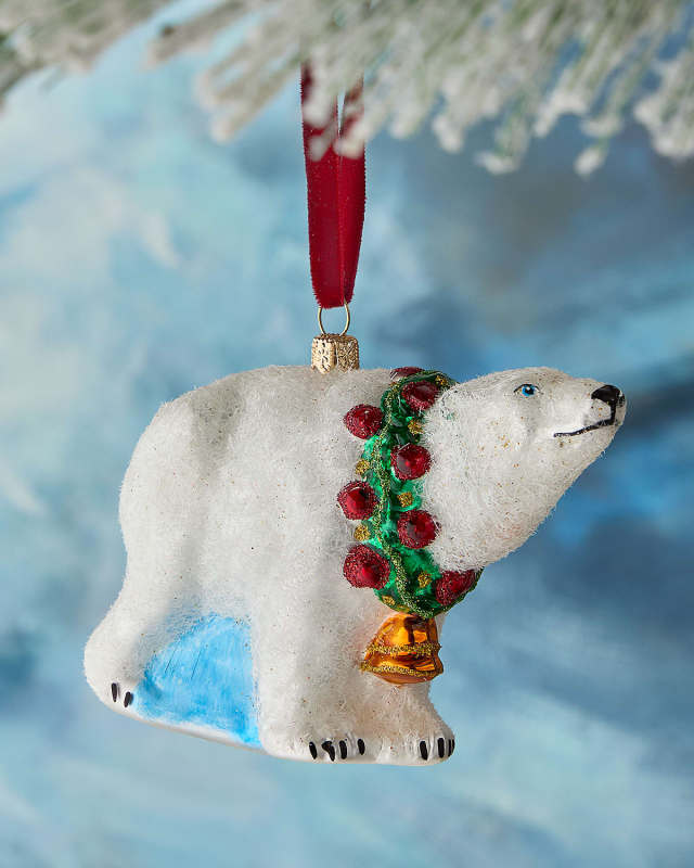 Polar Bear Christmas Ornament